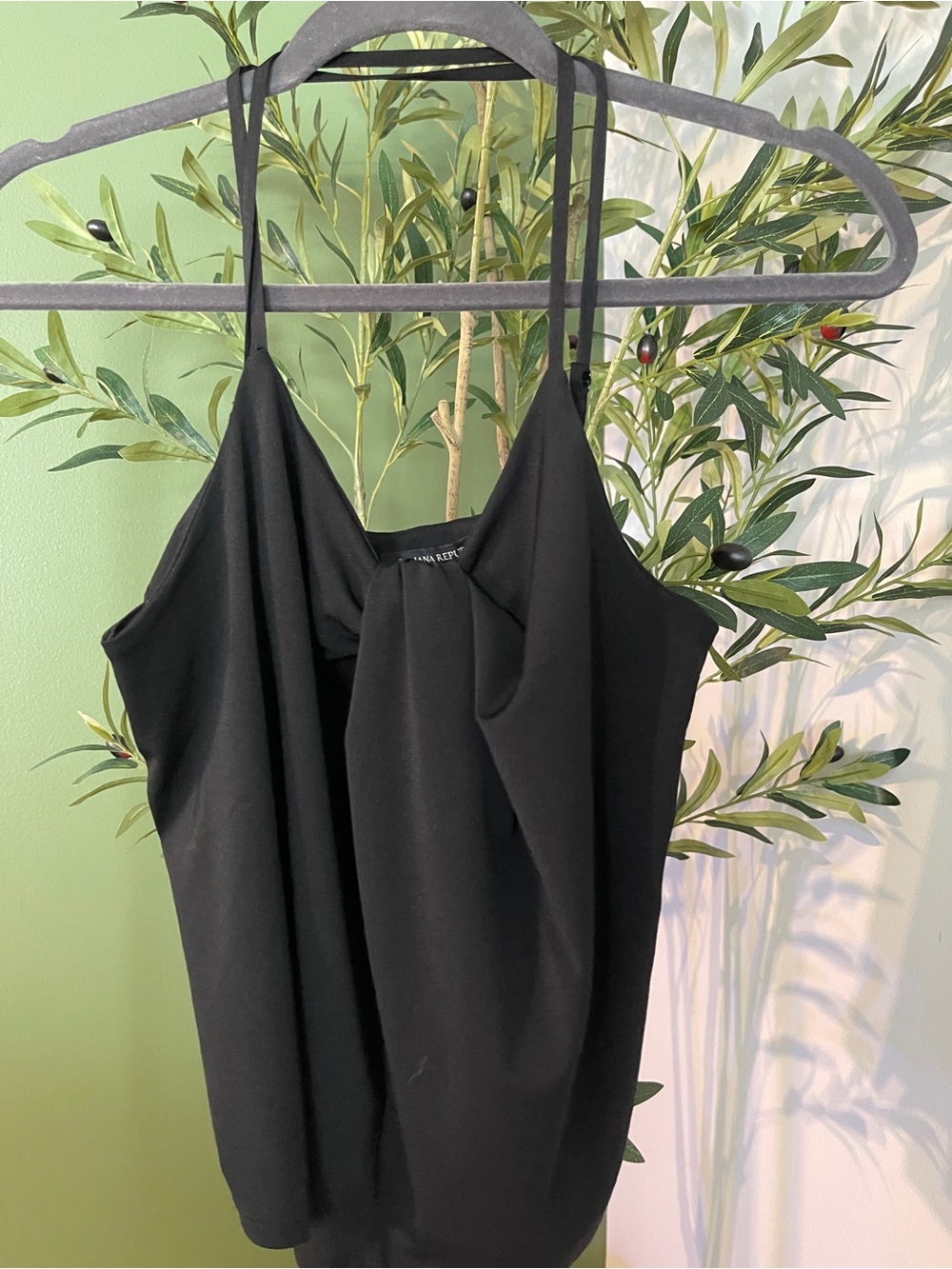 Black Women's Spaghetti Strap Top